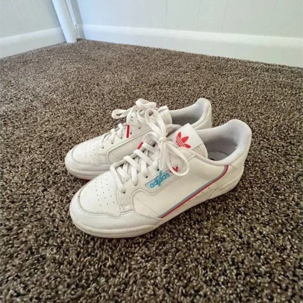 Adidas x Disney Toy Story 4 Forky Sneakers | White Leather | Women's Size 4 - Picture 2 of 8